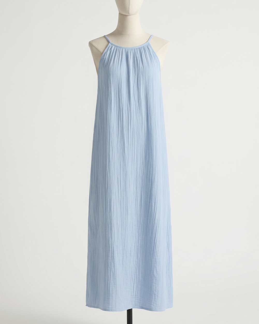 100% Organic Cotton Gauze Sleeveless Maxi Dress